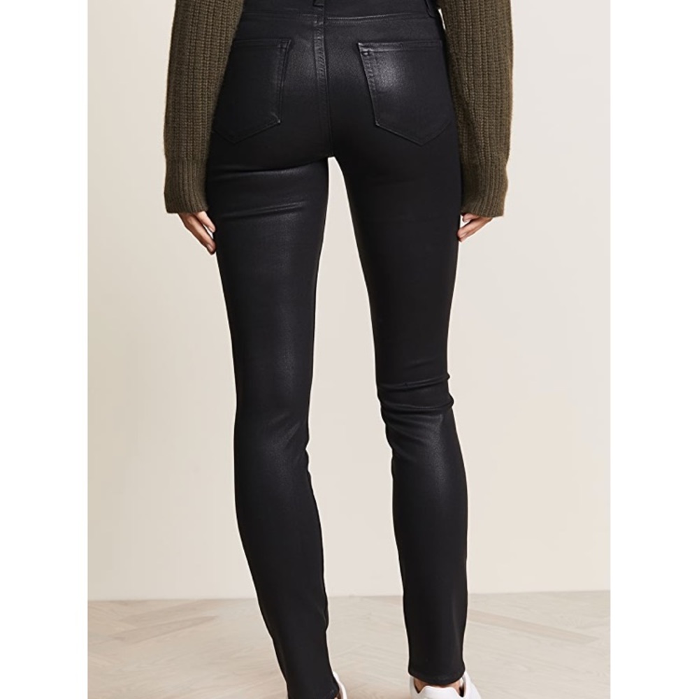 PAIGE COATED BLACK EDGEMONT JEAN - Picture 4 of 11
